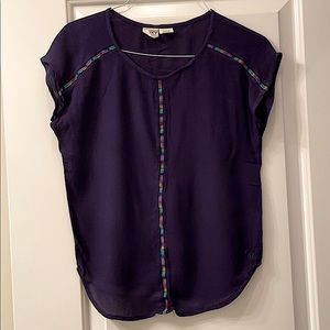 Roxy girl navy top